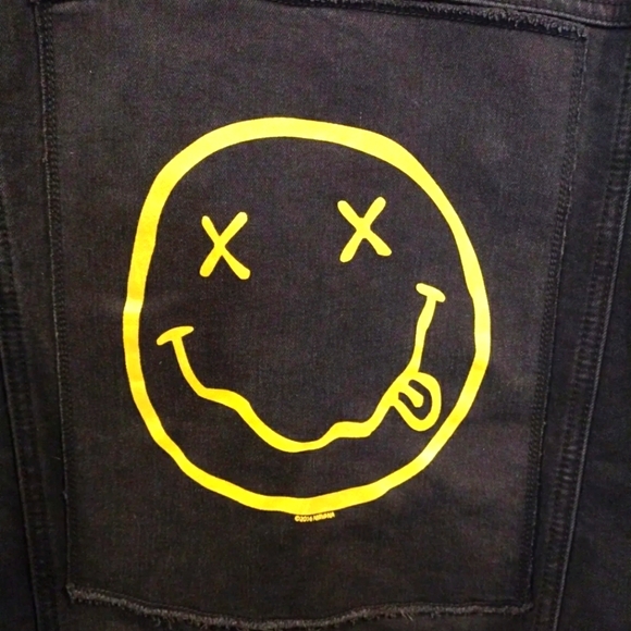 Mens NIRVANA Denim Jacket - Picture 10 of 11